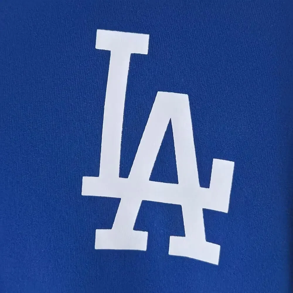 Los Angeles Dodgers Shirt Mens XL Blue MLB Baseball Nike Dri Fit Quarter Zip